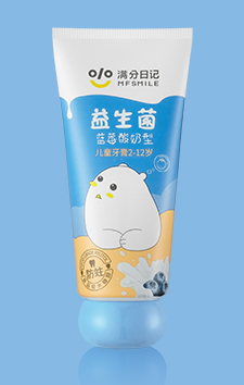 滿(mǎn)分日記兒童益生菌藍(lán)莓酸奶牙膏